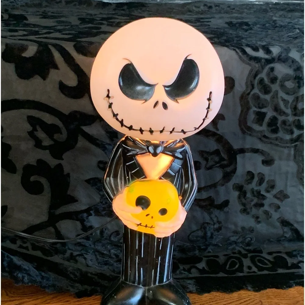 Jack‎ Skellington Light Up Plug in Blow Mold